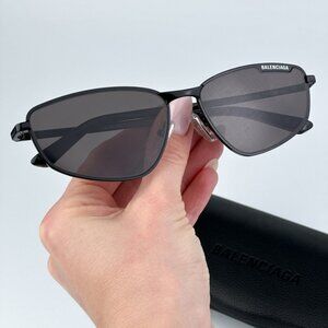 Balenciaga BB0277S 001 BRAND NEW Sunglasses Grey Geometric Unisex